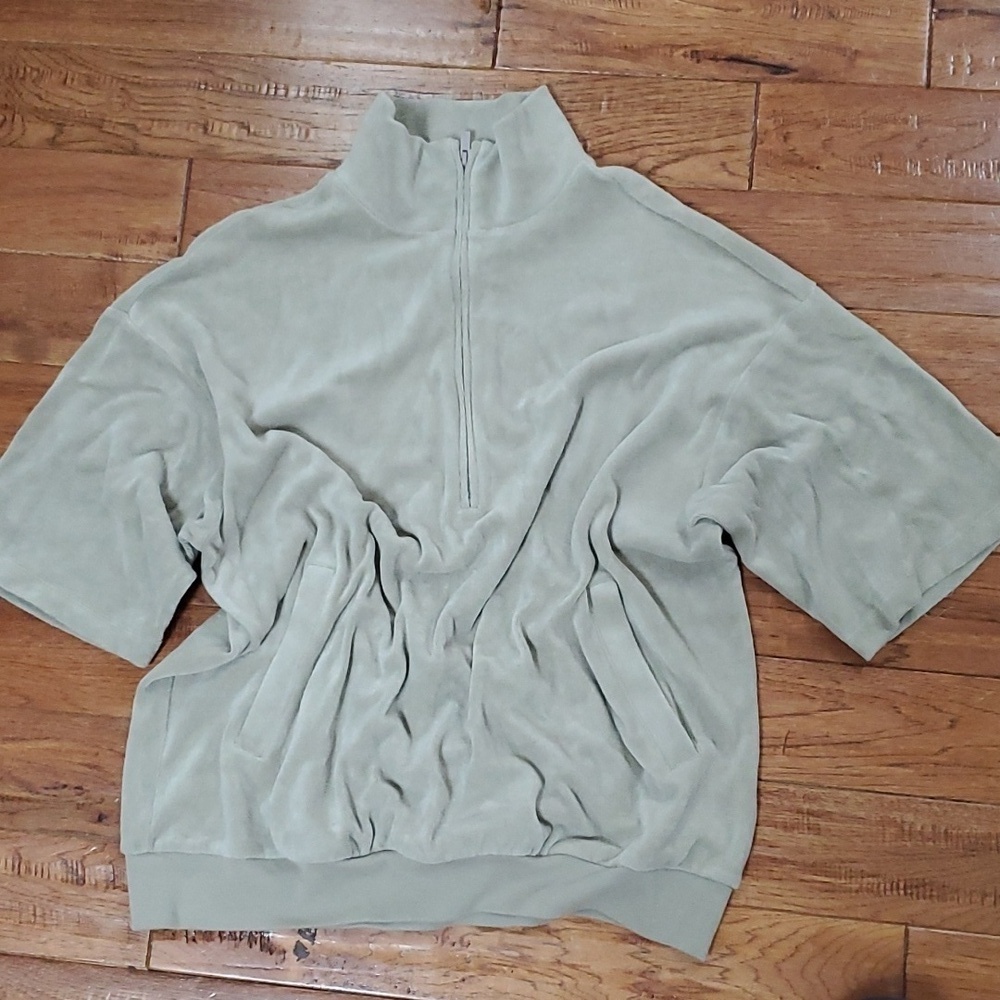Fear of God Essentials Half Zip Terry Cloth pullover sweater - Picture 3 of 13